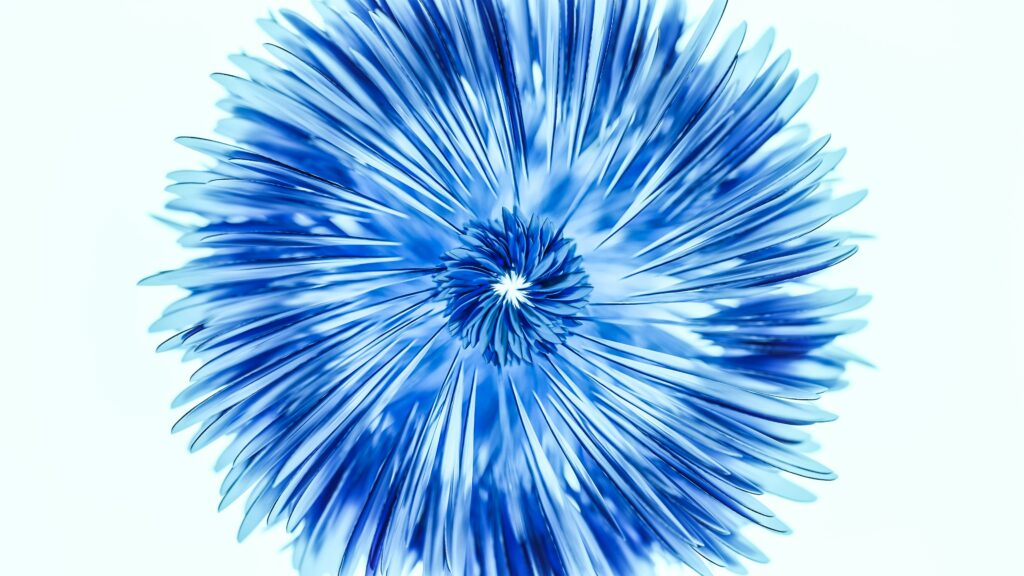 Abstract blue art