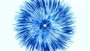 Abstract blue art
